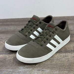 👟 Adidas Easy Vulc 2.0 Olive Green CanvasSneakers | Men’s 10